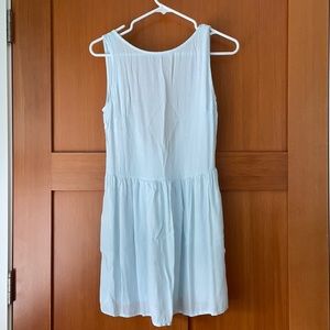 Brandy Melville Open Back Light Blue Flowy Dress